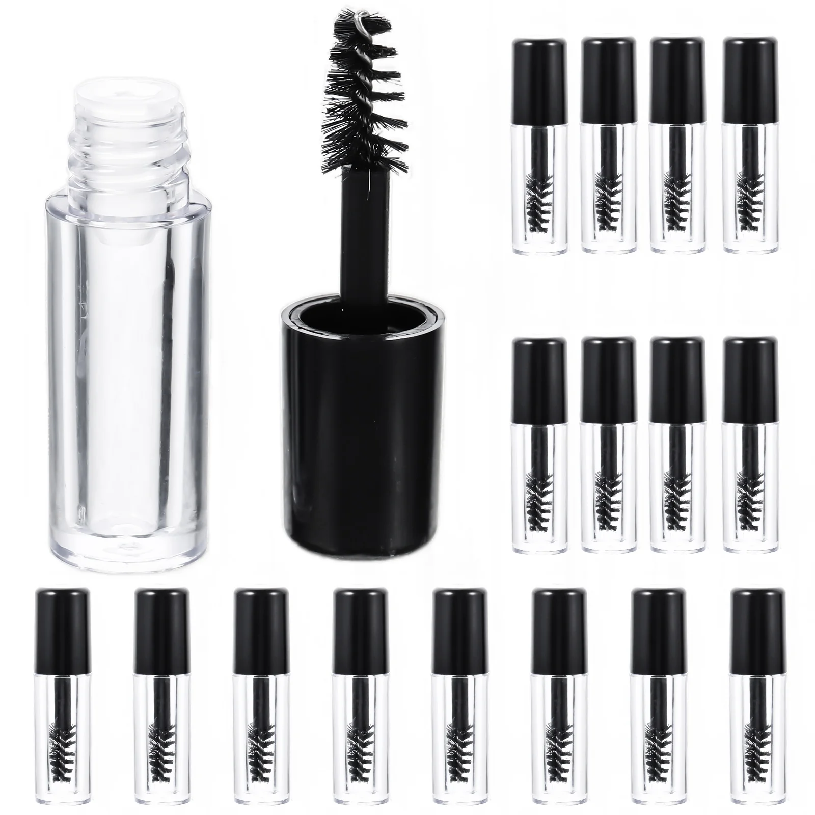 20 Pcs Mascara Tubes Clear Refillable Eyelash Mascara Containers Empty Cream Containers Travel Size Mini Bottle
20 Pcs Mascara Tubes Clear Refillable Eyelash Mascara Containers Empty Cream Containers Travel Size Mini Bottle