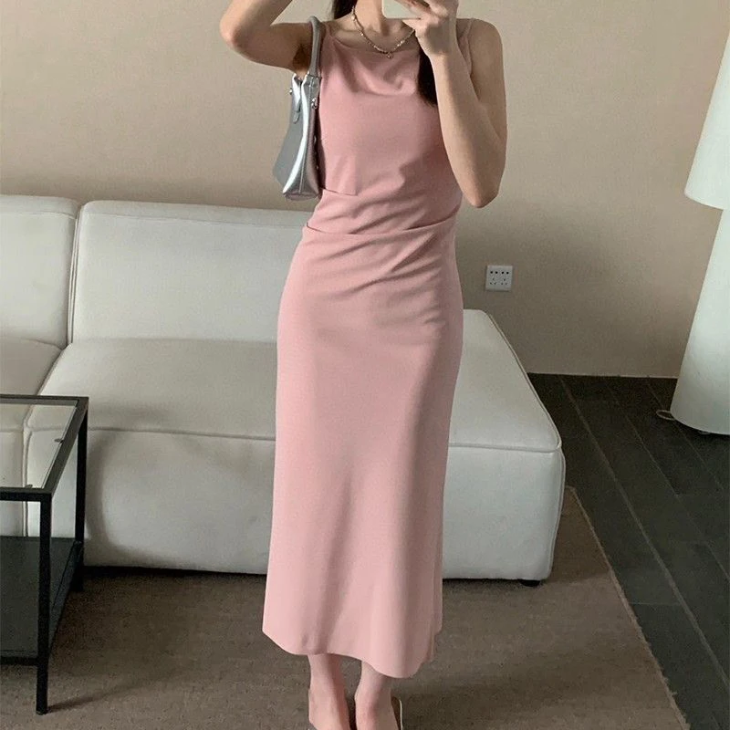 2025 Summer Girls Sexy Slip Wrap Hip Long Dress Female Chic Designer One Shoulder Skirts Lady Korean Concise Elegant Prom Dress
2025 Summer Girls Sexy Slip Wrap Hip Long Dress Female Chic Designer One Shoulder Skirts Lady Korean Concise Elegant Prom Dress