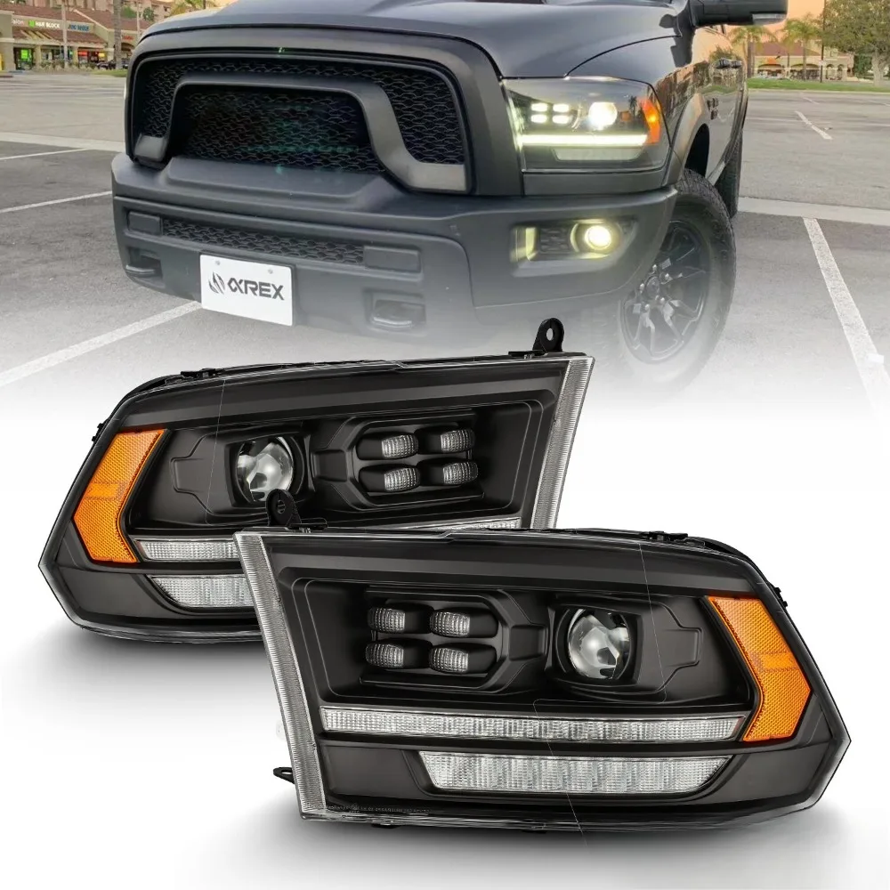 For 09-18 Dodge Ram 1500/2500/3500 FULL LED Projector Headlights
For 09-18 Dodge Ram 1500/2500/3500 FULL LED Projector Headlights