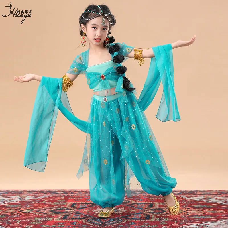 Dunhuang Flying Dance Performance Costume for Children Hanfu Ancient Style Western Princess Exotic Performance Outfit for Girls
Dunhuang Flying Dance Performance Costume for Children Hanfu Ancient Style Western Princess Exotic Performance Outfit for Girls