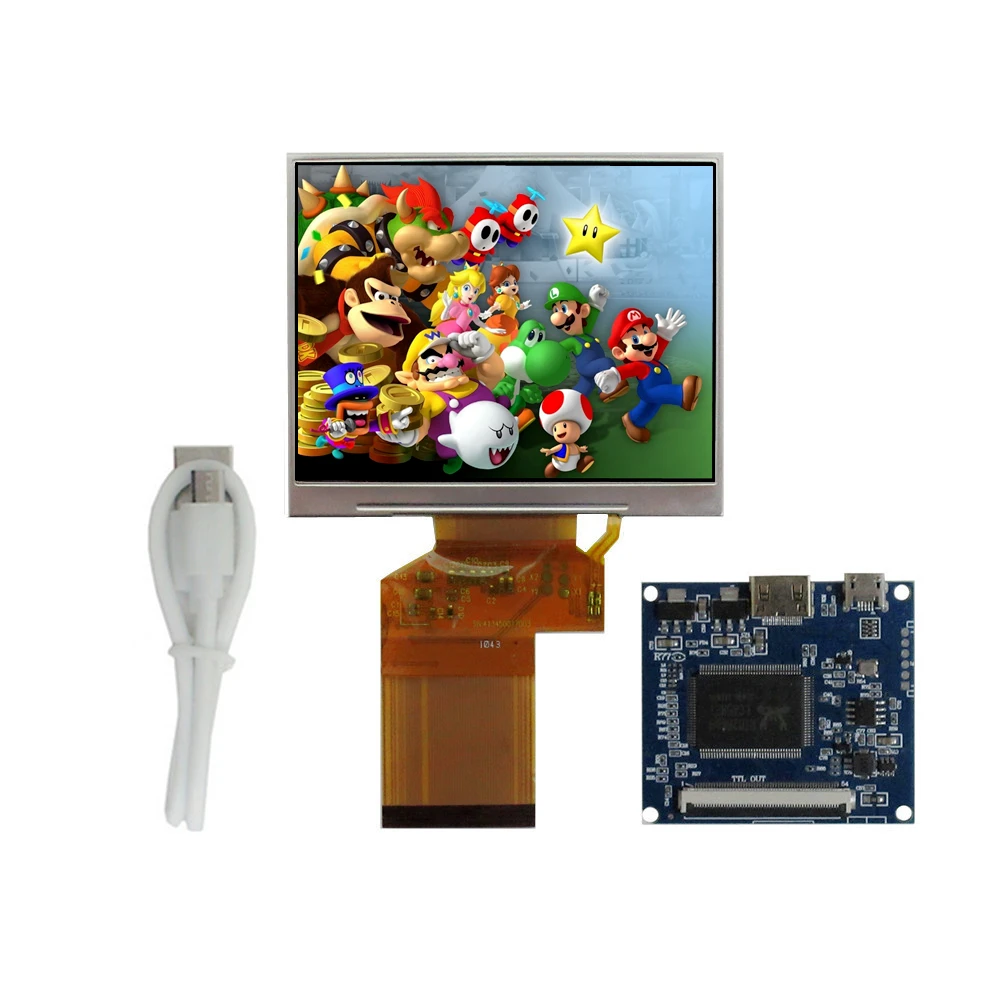 3.5-inch 4:3 320*240 LCD screen display LCD monitor controller control driver board Mini HDMI-compatible Raspberry Pi PC