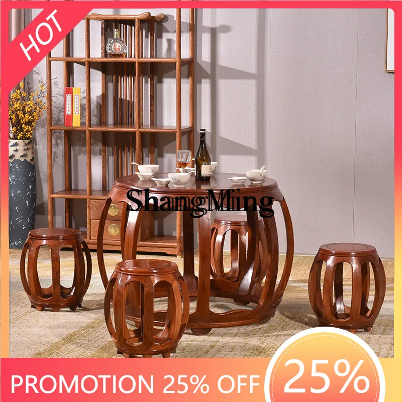 SM household mahogany furniture hedgehog red sandalwood new Chinese solid wood round tea table casual rosewood round drum table
SM household mahogany furniture hedgehog red sandalwood new Chinese solid wood round tea table casual rosewood round drum table