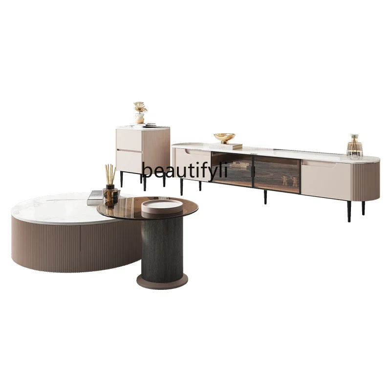 xz1Simple Modern Light Luxury Coffee Table TV Cabinet Combination Home Tea Table Living Room Light Luxury Small Apartment
xz1Simple Modern Light Luxury Coffee Table TV Cabinet Combination Home Tea Table Living Room Light Luxury Small Apartment