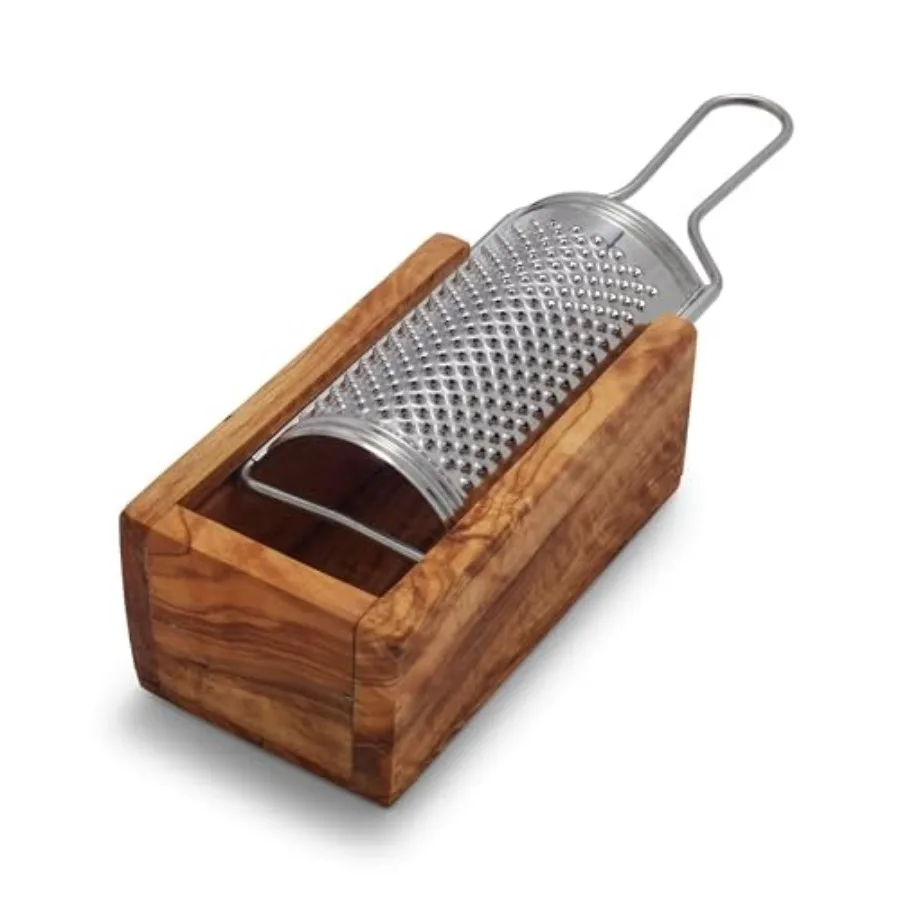 Italian Olivewood Cheese Grater 9.4" Kitchen-to-Table Tool with Sharp Metal Grate for Parmesan Romano and Asiago Handcrafted Bo
Italian Olivewood Cheese Grater 9.4" Kitchen-to-Table Tool with Sharp Metal Grate for Parmesan Romano and Asiago Handcrafted Bo