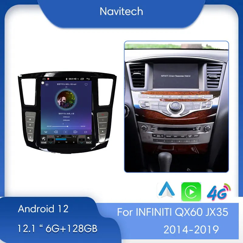 12,1 "Android 12 для Infiniti QX60 JX35 автомобильный DVD мультимедийный плеер Авто радио Автомобильный GPS навигатор 4G DSP 2014-2019 carplay
12,1 "Android 12 для Infiniti QX60 JX35 автомобильный DVD мультимедийный плеер Авто радио Автомобильный GPS навигатор 4G DSP 2014-2019 carplay