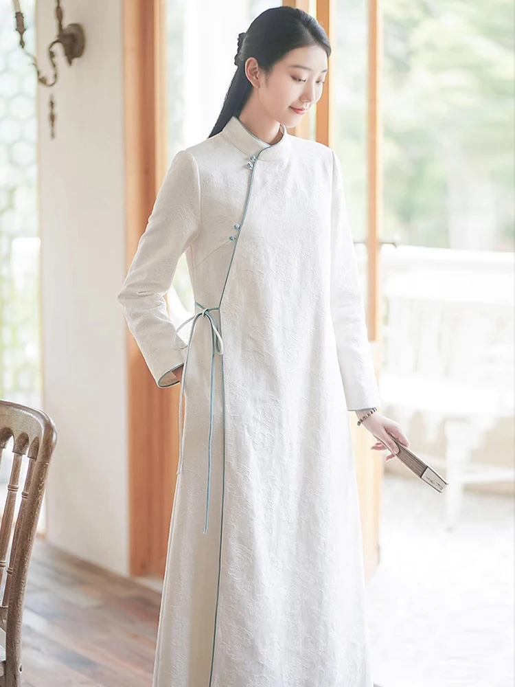 Новая китайская модная женская одежда в стиле дзен из хлопка и льна для осени и зимы, с длинными рукавами, для повседневной носки
Новая китайская модная женская одежда в стиле дзен из хлопка и льна для осени и зимы, с длинными рукавами, для повседневной носки