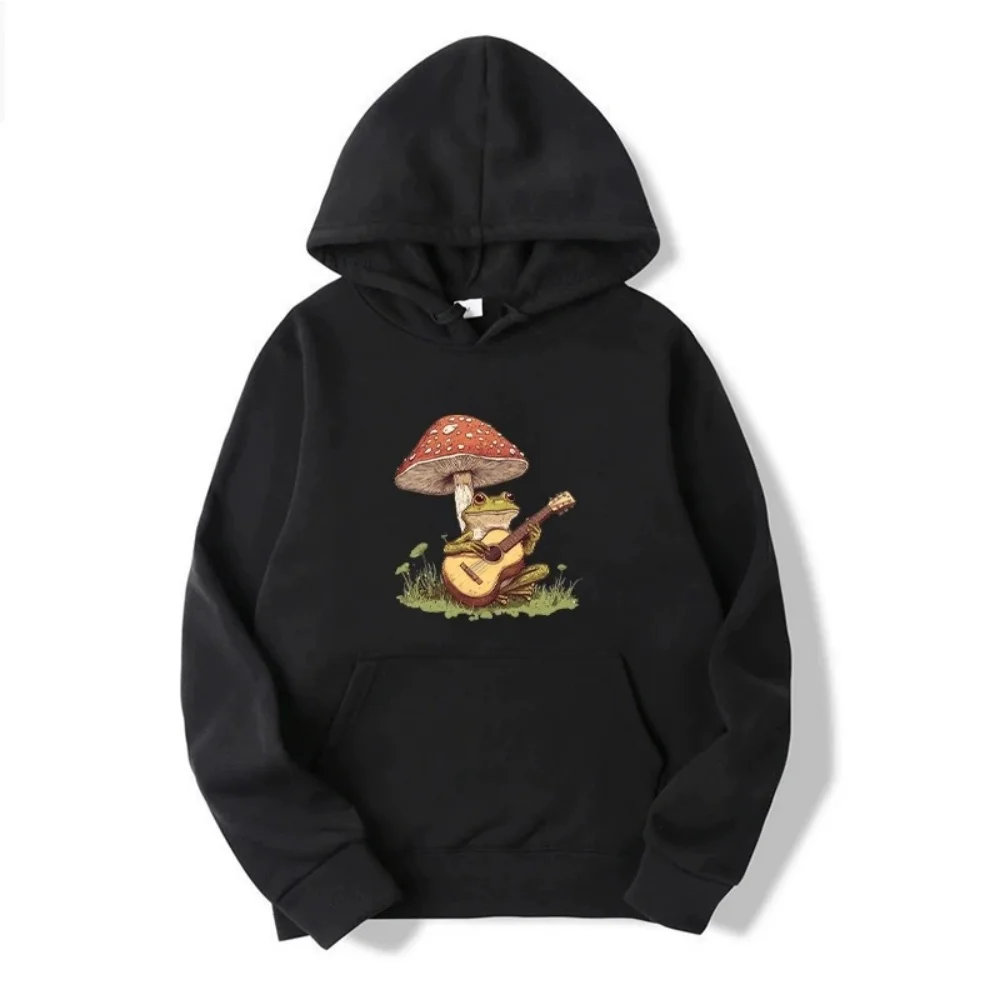 New Frog Playing Guitar Printed Spring and Autumn Men's Fashion and Casual Versatile Hoodie
New Frog Playing Guitar Printed Spring and Autumn Men's Fashion and Casual Versatile Hoodie