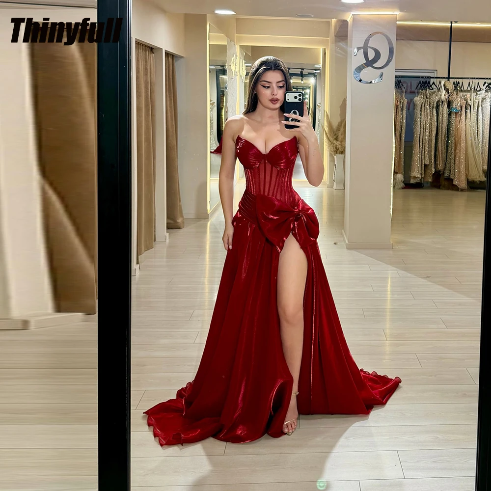 Thinyfull A-line Prom Dress 2026 Sweetheart Sleeveless Split Evening Party Dress Vestidos De Fiesta Elegantes Gown Customized
Thinyfull A-line Prom Dress 2026 Sweetheart Sleeveless Split Evening Party Dress Vestidos De Fiesta Elegantes Gown Customized 