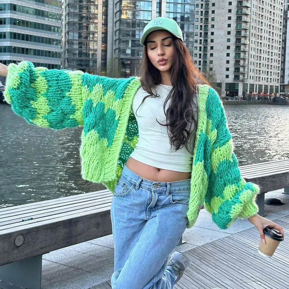 Talenza Women's Fashion Color Block Knitted Cardigan Casual Loose Long Sleeve Short Sweater 2024 Fall Women's Sweater Cardigan
Talenza Women's Fashion Color Block Knitted Cardigan Casual Loose Long Sleeve Short Sweater 2024 Fall Women's Sweater Cardigan