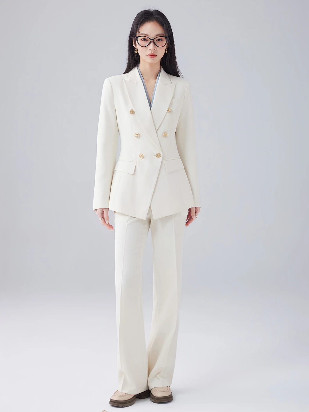 Professional Double-Breasted OL Suit Jacket Women's Spring Commute Elegant Simple Art Exam Long Sleeve Suit Set
Professional Double-Breasted OL Suit Jacket Women's Spring Commute Elegant Simple Art Exam Long Sleeve Suit Set