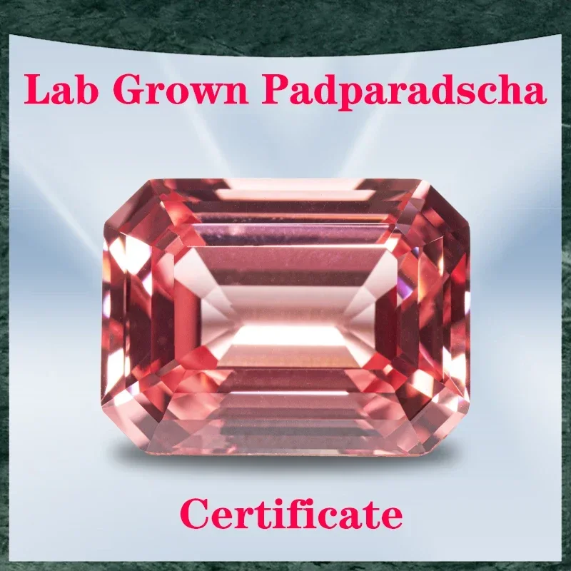 Lab Grown Padparadscha Fire Lotus Color Emerald Cut VVS1 Selectable AGL Certificate Gemstone Charms DIY Jewelry Making Materials
Lab Grown Padparadscha Fire Lotus Color Emerald Cut VVS1 Selectable AGL Certificate Gemstone Charms DIY Jewelry Making Materials