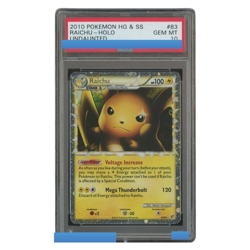 Proxy 2010 POKEMON HEARTGOLD & SOULSILVER UNDAUNTED #83 RAICHU HOLO Authentication Grading 10 Collection Game Card
Proxy 2010 POKEMON HEARTGOLD & SOULSILVER UNDAUNTED #83 RAICHU HOLO Authentication Grading 10 Collection Game Card