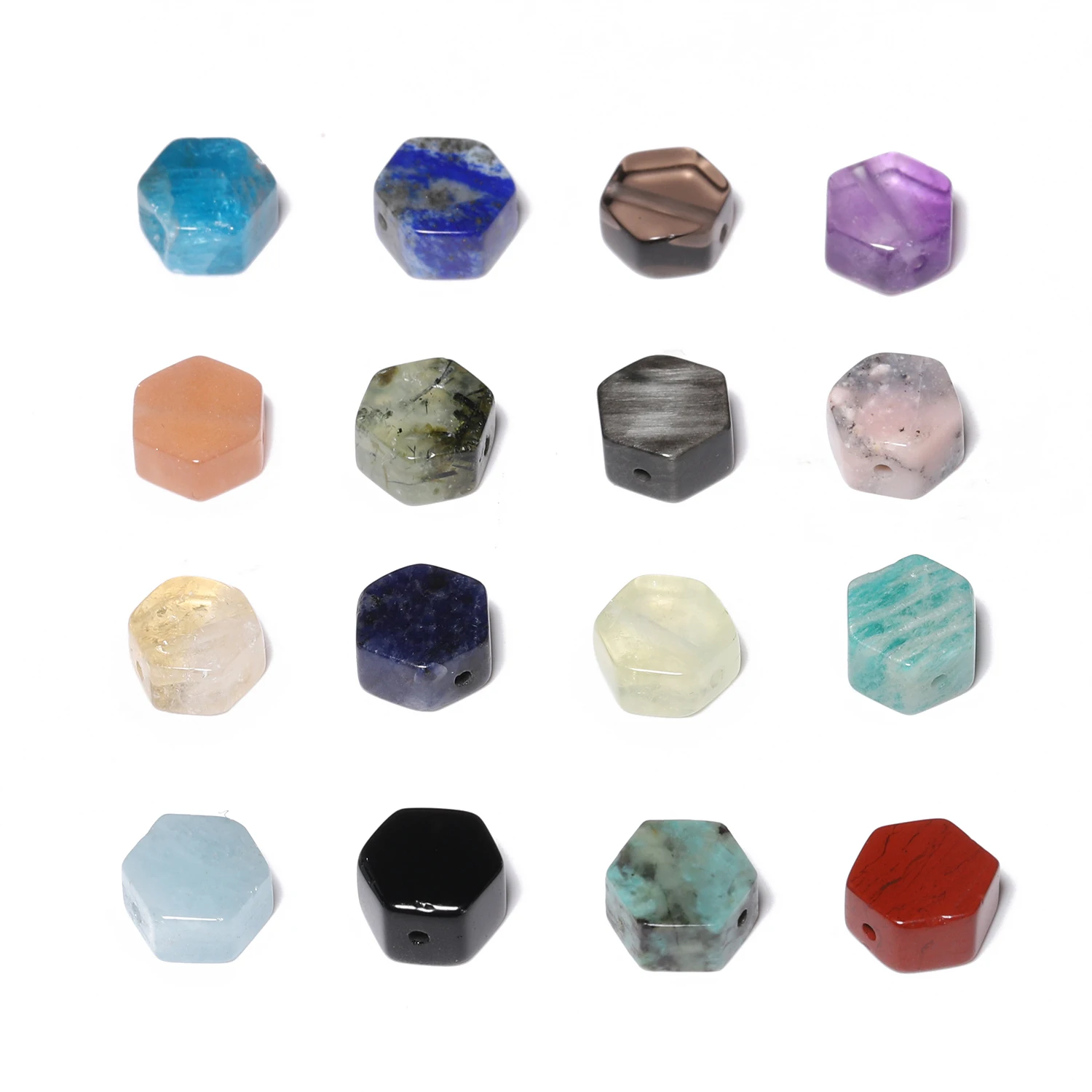 9x5mm Natural Hexagon Shape Beads Rose Quartz Jasper Tiger Eye Crystal Beads for Jewelry Making Handmade DIY Bracelet Pendant
9x5mm Natural Hexagon Shape Beads Rose Quartz Jasper Tiger Eye Crystal Beads for Jewelry Making Handmade DIY Bracelet Pendant