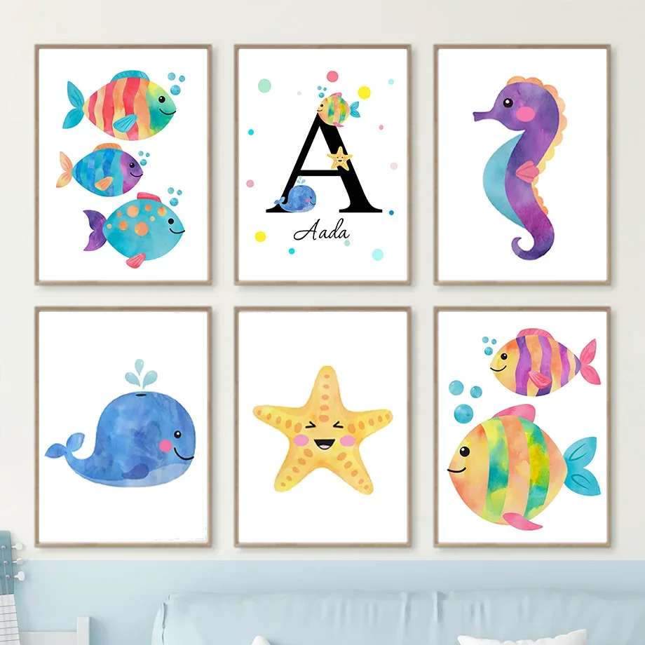 Tropical Fish Whale Seahorse Starfish Nursery Wall Art Canvas Painting Nordic Posters And Prints Pictures Baby Kids Room Decor
Tropical Fish Whale Seahorse Starfish Nursery Wall Art Canvas Painting Nordic Posters And Prints Pictures Baby Kids Room Decor