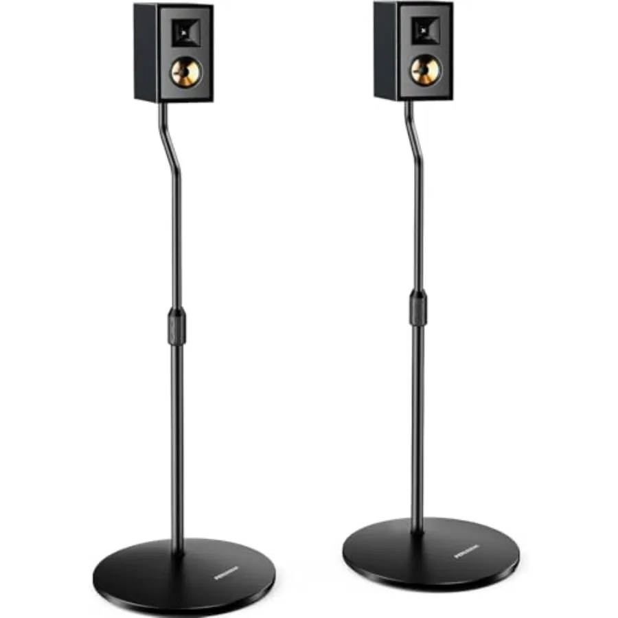 Speaker Stand Pair, 28" to 38" Height Adjustable Surround Sound Speaker Stands for Small Bookshelf, Satellite Speakers, and Stu
Speaker Stand Pair, 28" to 38" Height Adjustable Surround Sound Speaker Stands for Small Bookshelf, Satellite Speakers, and Stu