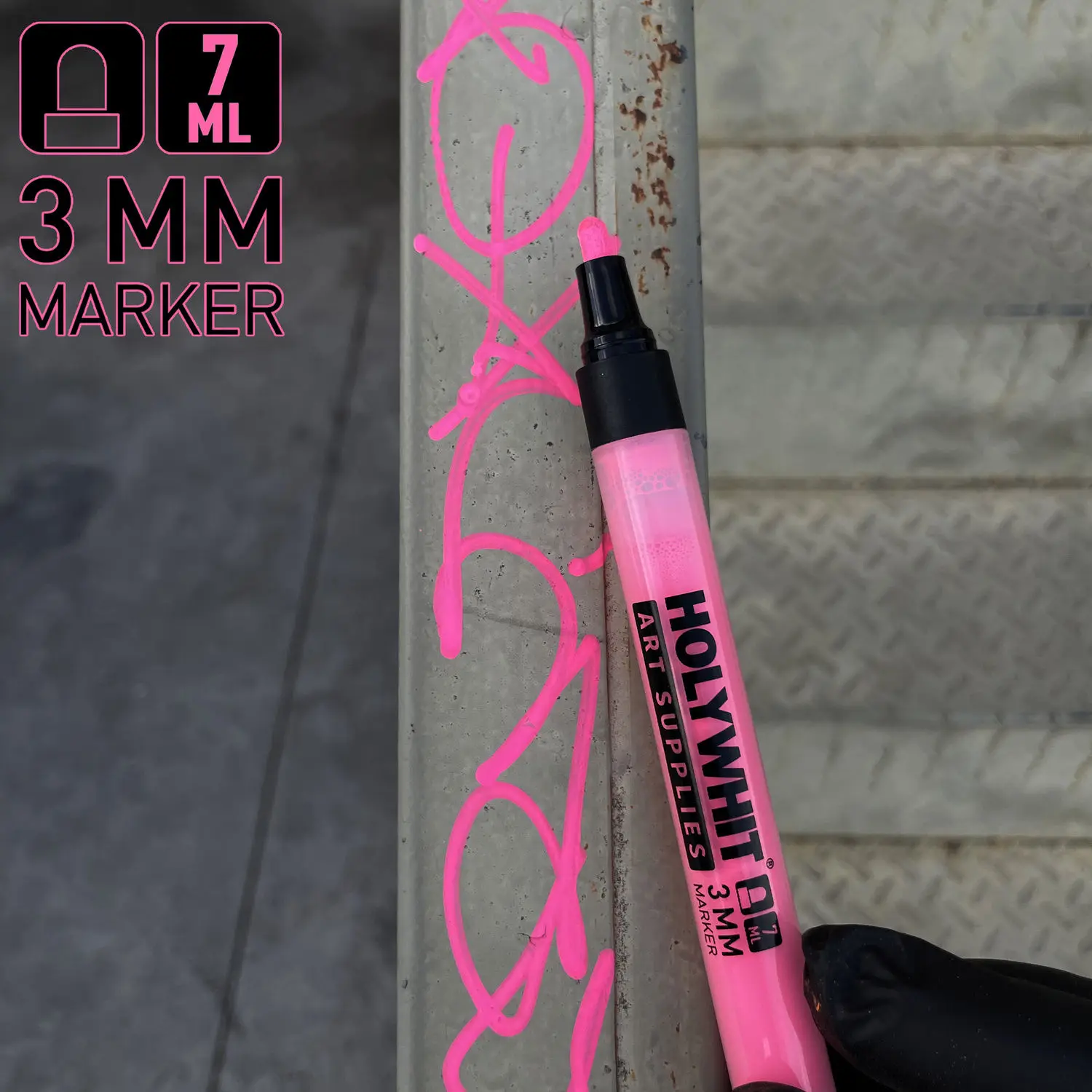 1pcs 3MM 7ML Round Head Graffiti Flow Pen Marker Signature Pen Oil Waterproof Marker for Tire Quick Drying Fluorescent Painting
1pcs 3MM 7ML Round Head Graffiti Flow Pen Marker Signature Pen Oil Waterproof Marker for Tire Quick Drying Fluorescent Painting