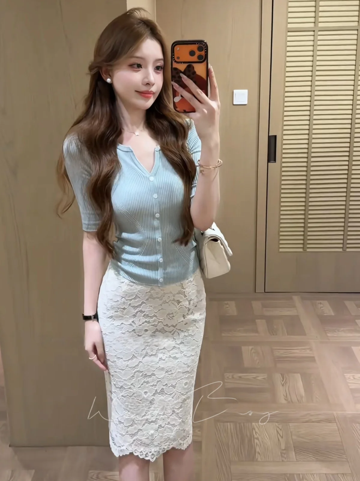 Slimming Blue Lace Half-length Sleeve Open Cardigan And Skirt Set Women's Street Style Fashionable Versatile Short-sleeved Su...
Slimming Blue Lace Half-length Sleeve Open Cardigan And Skirt Set Women's Street Style Fashionable Versatile Short-sleeved Su...