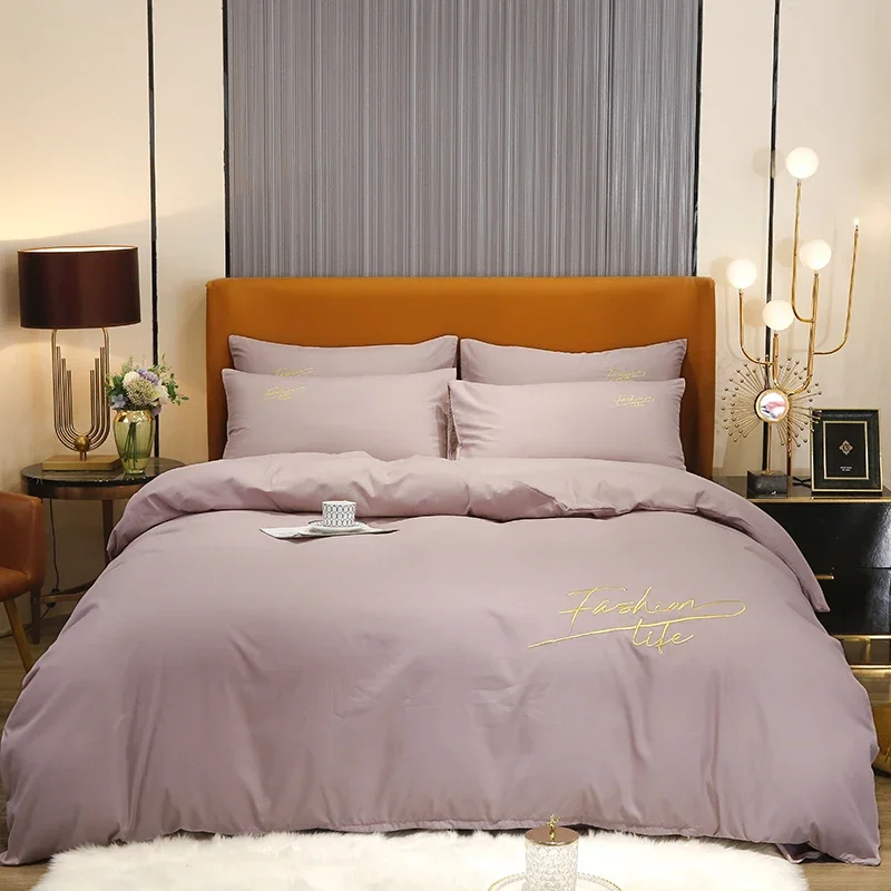 5 Size Available! Red Purple Embroideried Beddings Bedding Set 1 PCS Duvetcover 1 PCS Bed sheet 1/2PCS Pillowcases M021
5 Size Available! Red Purple Embroideried Beddings Bedding Set 1 PCS Duvetcover 1 PCS Bed sheet 1/2PCS Pillowcases M021