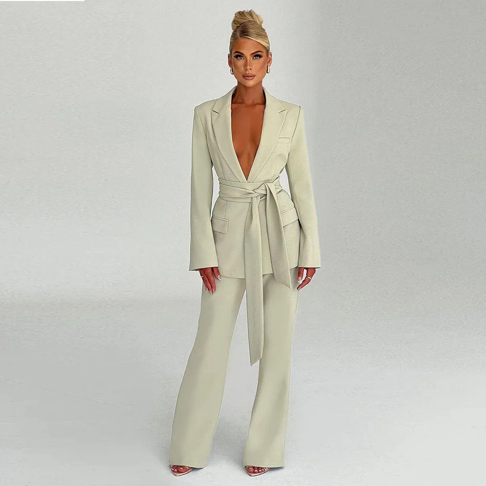 Light Green Formal Occasion Women Fashion Suits Notch Collar 2 Pieces Jacket Pant Loose Customize Female Clothing Stylish
Light Green Formal Occasion Women Fashion Suits Notch Collar 2 Pieces Jacket Pant Loose Customize Female Clothing Stylish