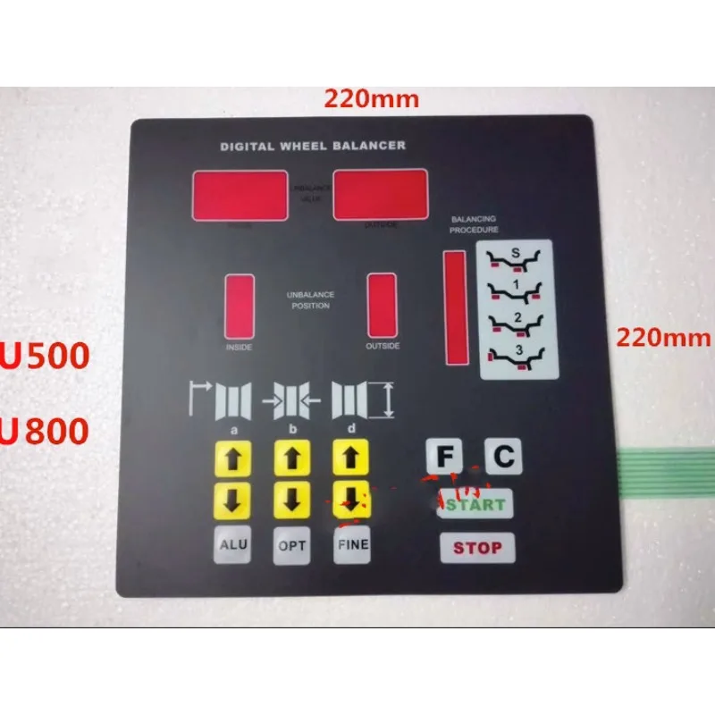 New Balancing Machine Parts Keypad Control Panel Touch Switch FitFor Unite U500 U800 1PC
New Balancing Machine Parts Keypad Control Panel Touch Switch FitFor Unite U500 U800 1PC