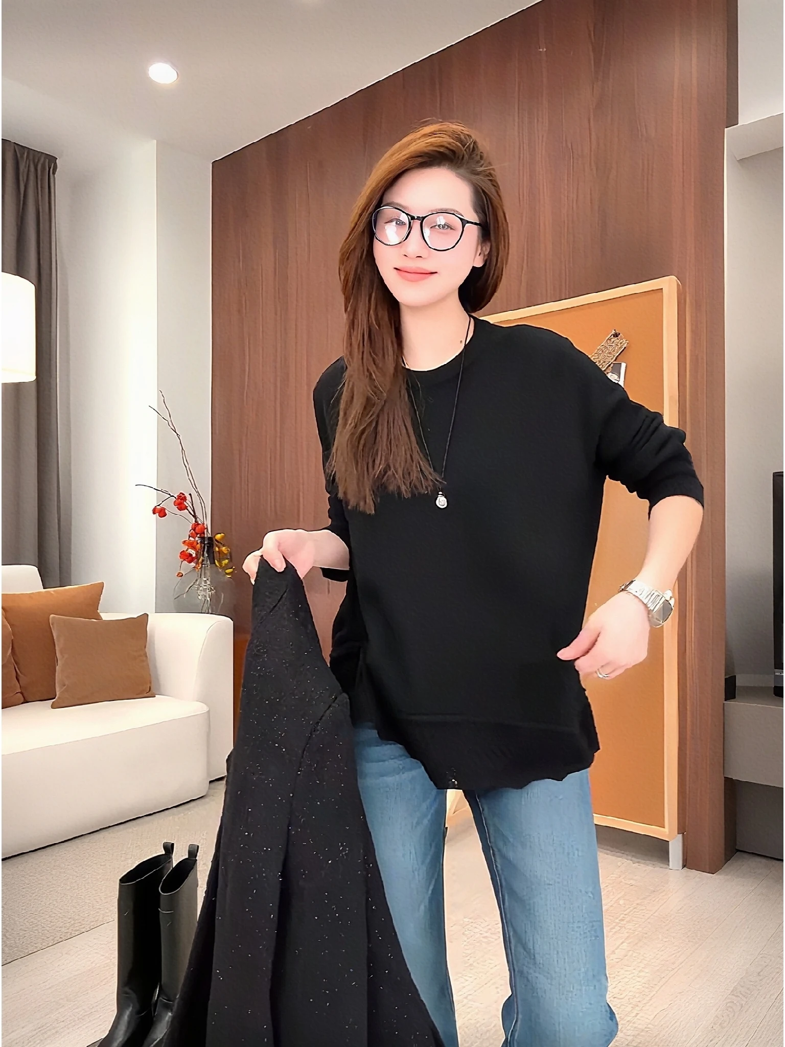Moon Does Not Eat Fi Hollow out Knitted Long Sve round Ne Base irt Spring Sle Slimming Versatile Casual Loose Fit
Moon Does Not Eat Fi Hollow out Knitted Long Sve round Ne Base irt Spring Sle Slimming Versatile Casual Loose Fit
