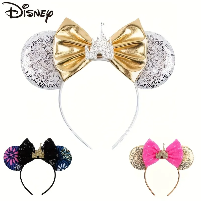 1pc Disney Mickey Minnie Ear Headbands Sequin Castle Design Colorful Fireworks Patterns Women Festival Party Theme Park Headband 
1pc Disney Mickey Minnie Ear Headbands Sequin Castle Design Colorful Fireworks Patterns Women Festival Party Theme Park Headband