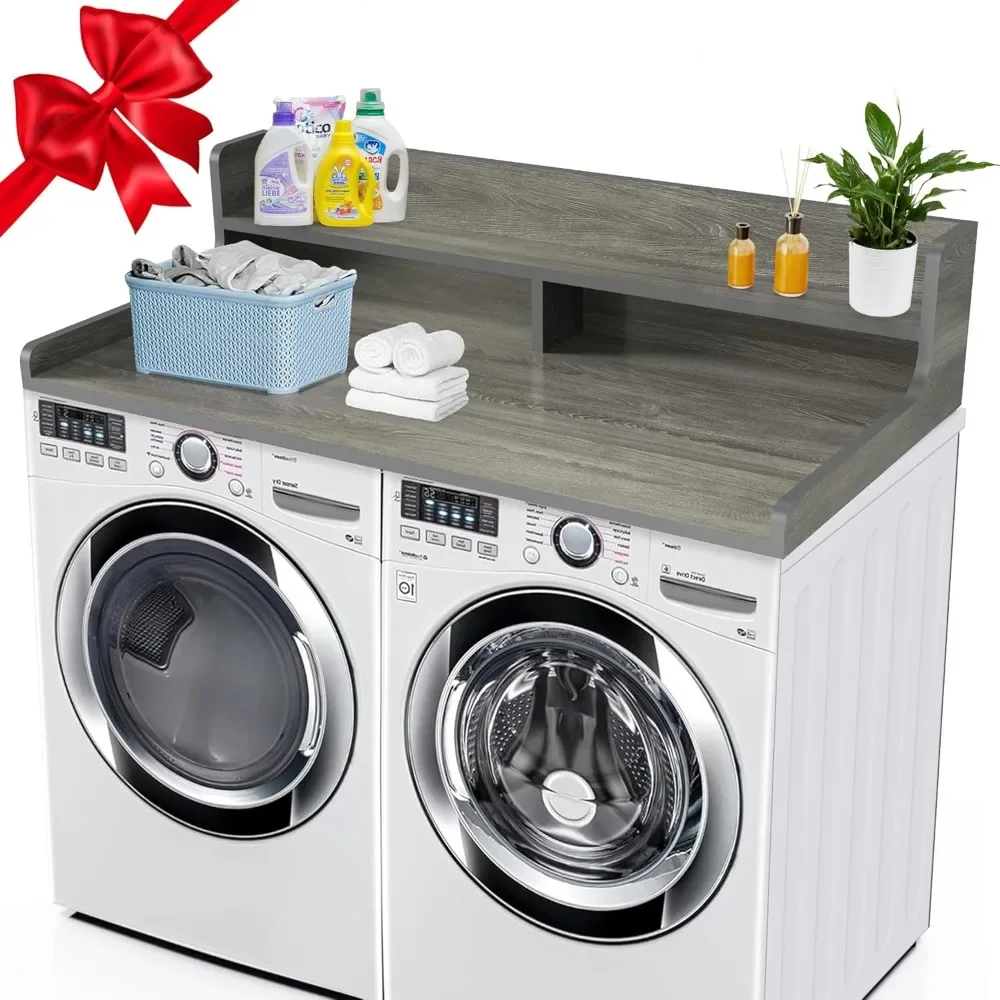 Washer Dryer Countertop with 2-Tier Shelf,2.75" H Edge Laundry Topper for Washer and Dryer, Laundry Room Countertop Organization
Washer Dryer Countertop with 2-Tier Shelf,2.75" H Edge Laundry Topper for Washer and Dryer, Laundry Room Countertop Organization