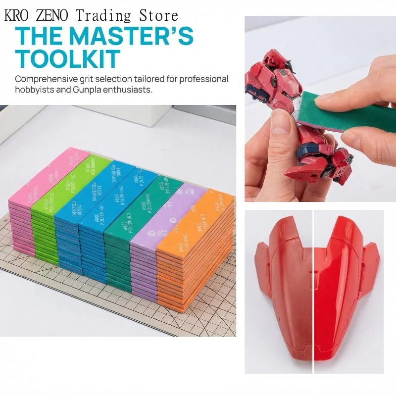 9/12Pcs Wet/Dry Sandpaper And Sponge Set Heavy Duty #400 To #2000 Mesh Multi-Mesh Plastic Model Build Grinding And Polishing Kit
9/12Pcs Wet/Dry Sandpaper And Sponge Set Heavy Duty #400 To #2000 Mesh Multi-Mesh Plastic Model Build Grinding And Polishing Kit