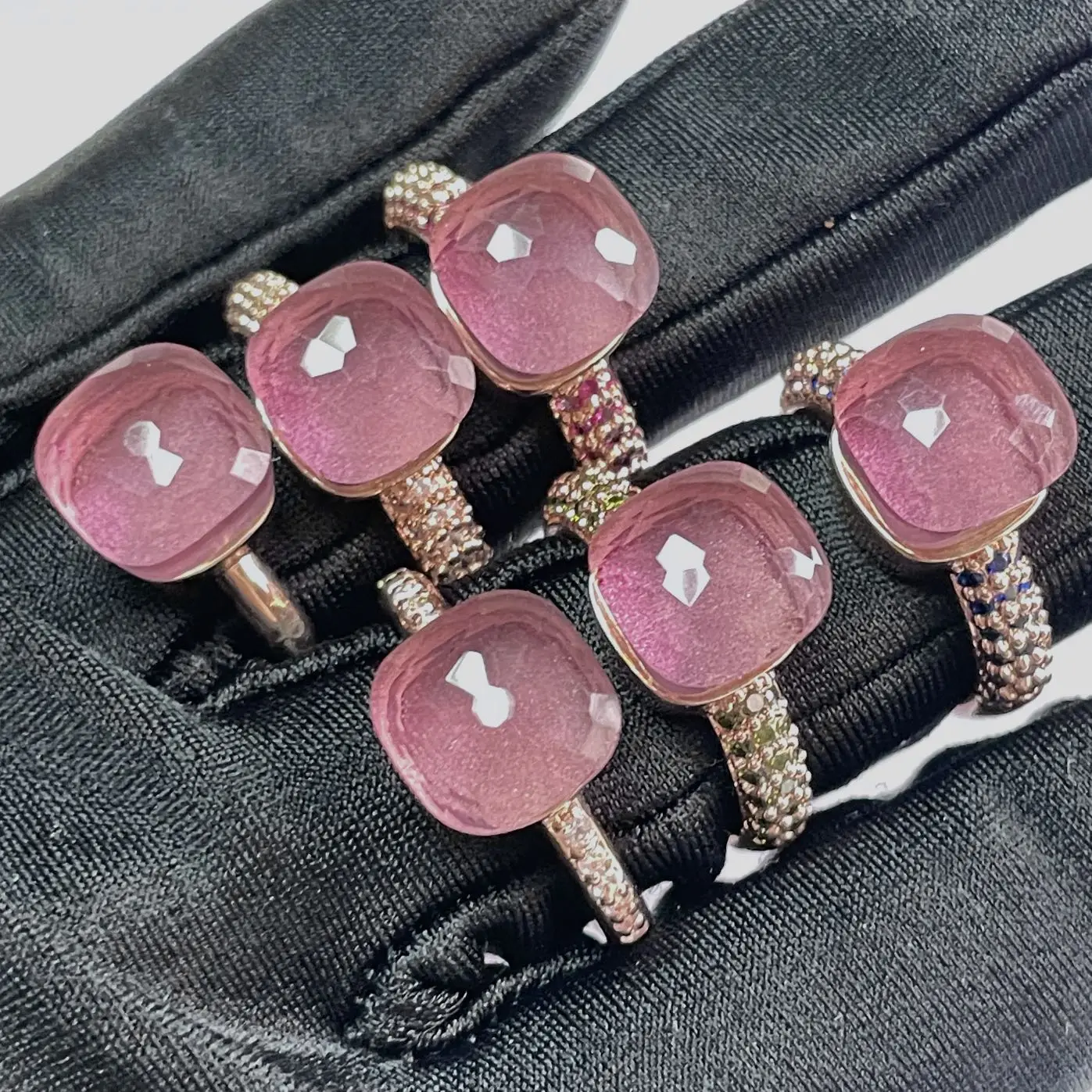Classic Women's Jewelry Fashion Engagement Crystal Candy Rose Purple 6 Rings Discount Selection for Valentine's Birthday Gifts
Classic Women's Jewelry Fashion Engagement Crystal Candy Rose Purple 6 Rings Discount Selection for Valentine's Birthday Gifts