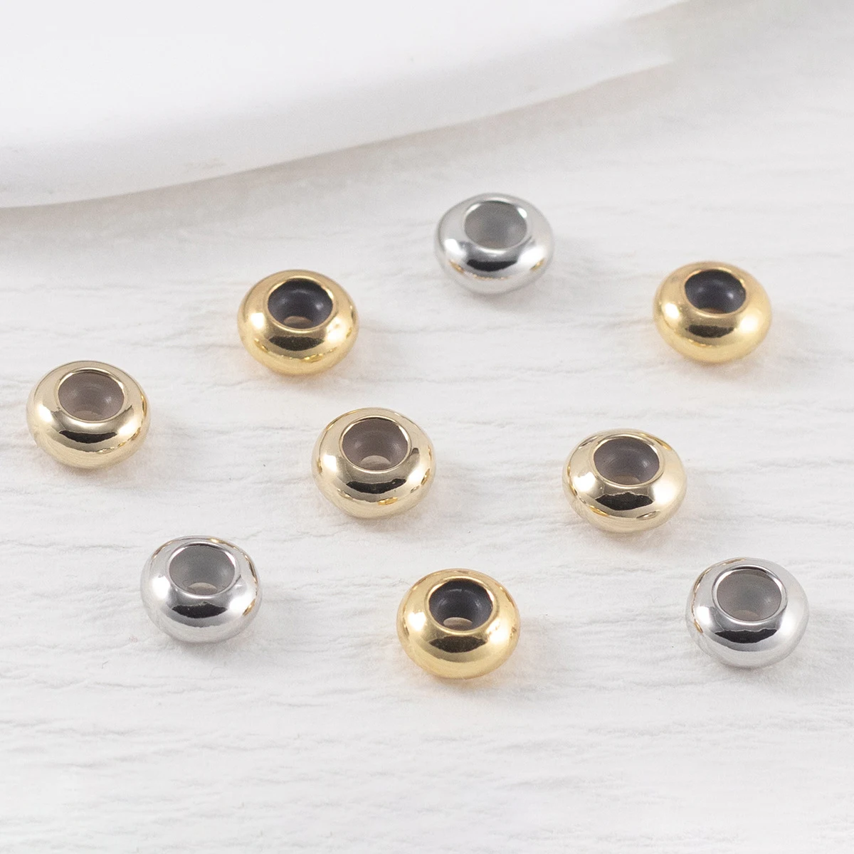 Slider Stopper Beads for Diy Bracelet Charms Brass Insert Silicone Ring Adjustable Positioning Spacer Jewelry Making Findings
Slider Stopper Beads for Diy Bracelet Charms Brass Insert Silicone Ring Adjustable Positioning Spacer Jewelry Making Findings
