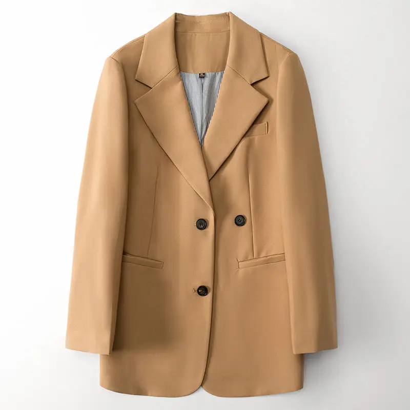 2023 Women's Solid Color Slim Casual Suit Autumn Winter Lapel Collar Button Pocket Coat Preppy Style Fashion Female Outerwear
2023 Women's Solid Color Slim Casual Suit Autumn Winter Lapel Collar Button Pocket Coat Preppy Style Fashion Female Outerwear