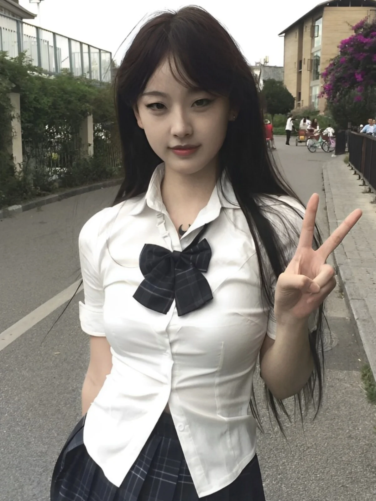 Летний оригинальный комплект JK: белая рубашка с коротким рукавом и завязками на талии, милый школьный стиль, на пуговицах, из смесового хлопка
Летний оригинальный комплект JK: белая рубашка с коротким рукавом и завязками на талии, милый школьный стиль, на пуговицах, из смесового хлопка