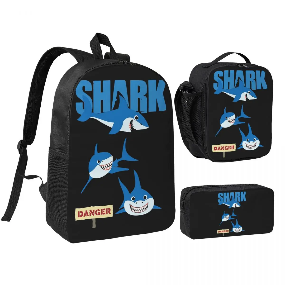 Funny Shark Danger - Crazy Sark Lady Backpack Boys Girls BookBag School Bag Shoulder Bags 3ps Insulated Lunch Bag Pencil Case
Funny Shark Danger - Crazy Sark Lady Backpack Boys Girls BookBag School Bag Shoulder Bags 3ps Insulated Lunch Bag Pencil Case