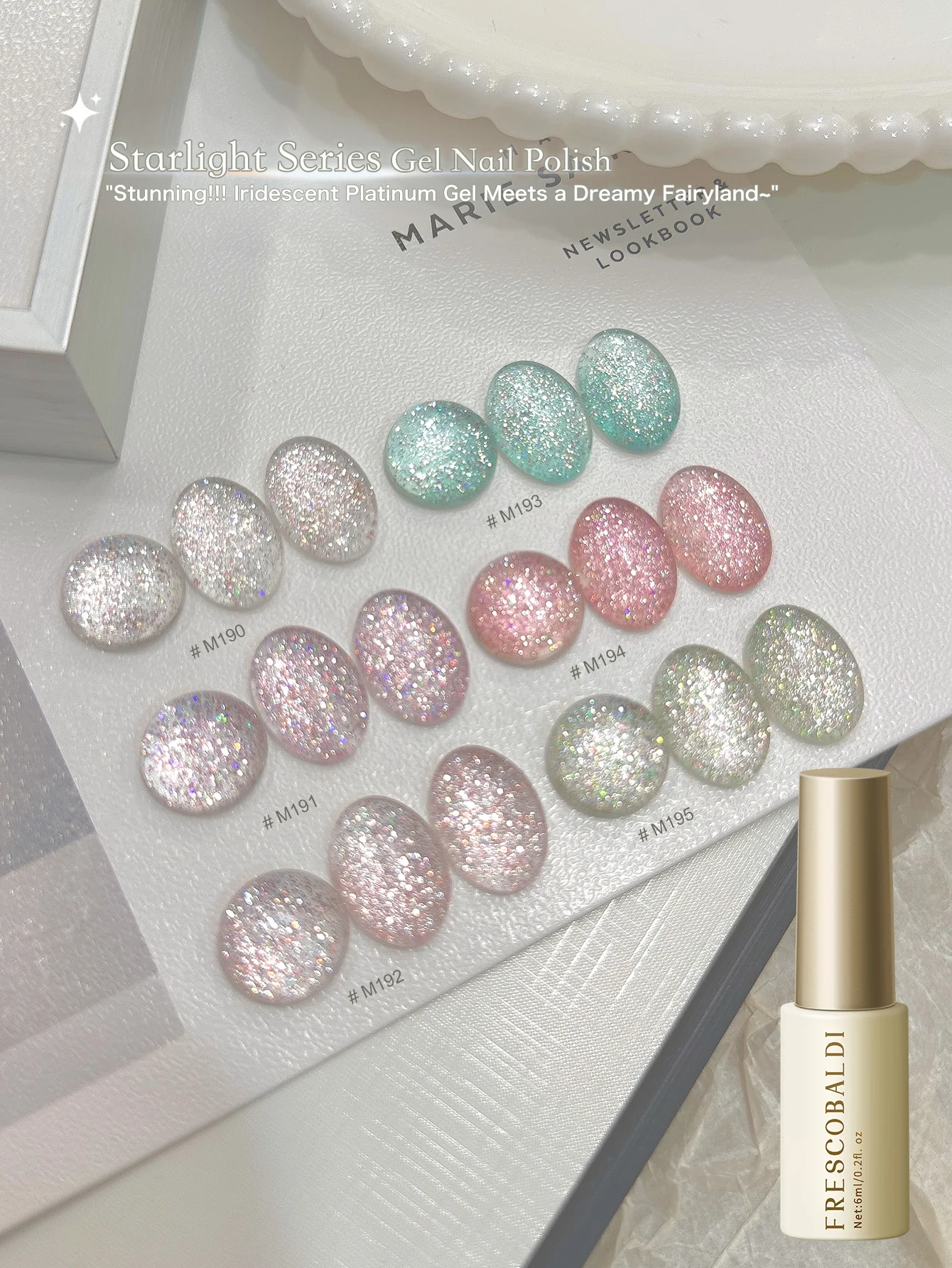 1psCylindrical bottle Crushed Starlight 6 Colors--Super Sparkling Starlight Meley Nail Gel Spring Nail Art Popular Fashion Color
1psCylindrical bottle Crushed Starlight 6 Colors--Super Sparkling Starlight Meley Nail Gel Spring Nail Art Popular Fashion Color