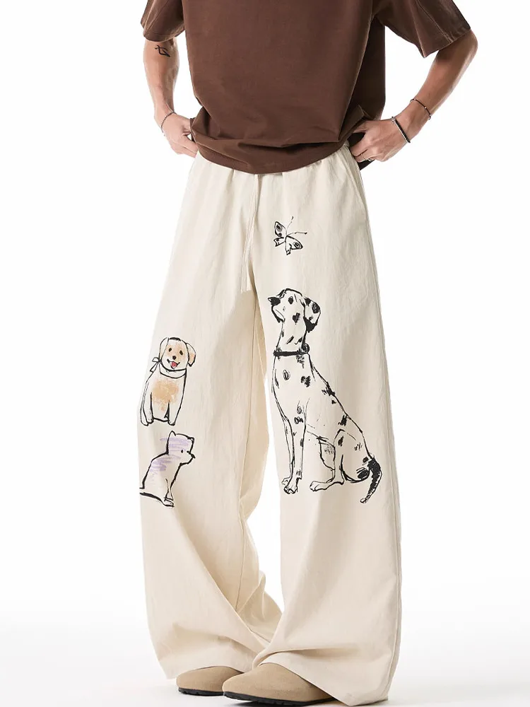 Мужские летние брюки American Fiti Dog Ice Silk: широкие, тонкие, свободные, прямые, повседневные, длинные, в стиле lazy style
Мужские летние брюки American Fiti Dog Ice Silk: широкие, тонкие, свободные, прямые, повседневные, длинные, в стиле lazy style