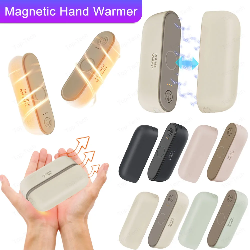 2 in 1 Magnetic Hand Warmer Mini Hand Warmer Heater 3 Temp Setting Split Pocket Heater Portable Hand Heater Christmas Gifts
2 in 1 Magnetic Hand Warmer Mini Hand Warmer Heater 3 Temp Setting Split Pocket Heater Portable Hand Heater Christmas Gifts