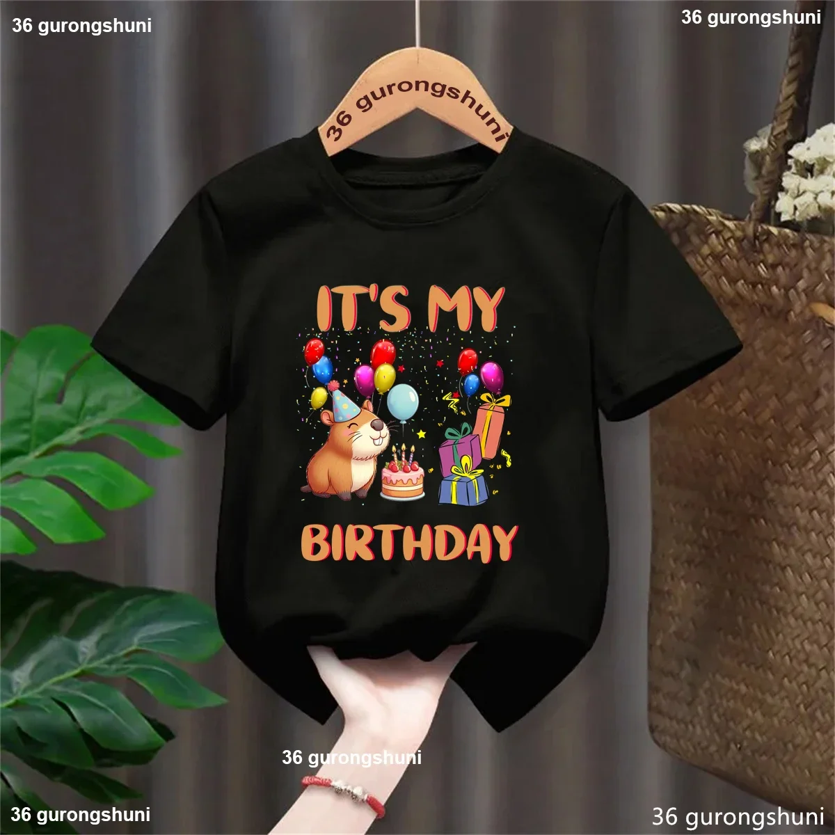 Новый продукт It's My Birthday Capy Tshrit, подарок на день рождения, футболка с принтом торта из воздушного шара, детская одежда для мальчиков и девочек, футболка
Новый продукт It's My Birthday Capy Tshrit, подарок на день рождения, футболка с принтом торта из воздушного шара, детская одежда для мальчиков и девочек, футболка
