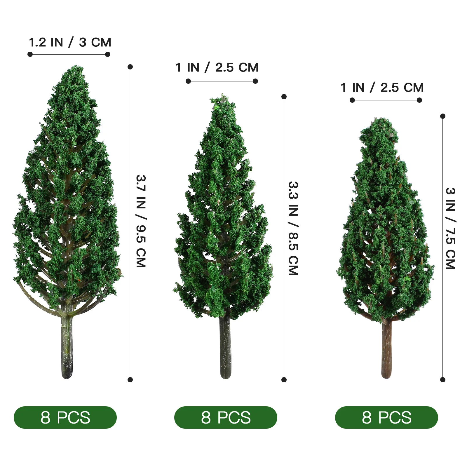 24Pcs Small Trees Scenery Realistic Miniature Trees for DIY Railway Sand Table Landscape Craft Decoration Tree Ornament
24Pcs Small Trees Scenery Realistic Miniature Trees for DIY Railway Sand Table Landscape Craft Decoration Tree Ornament