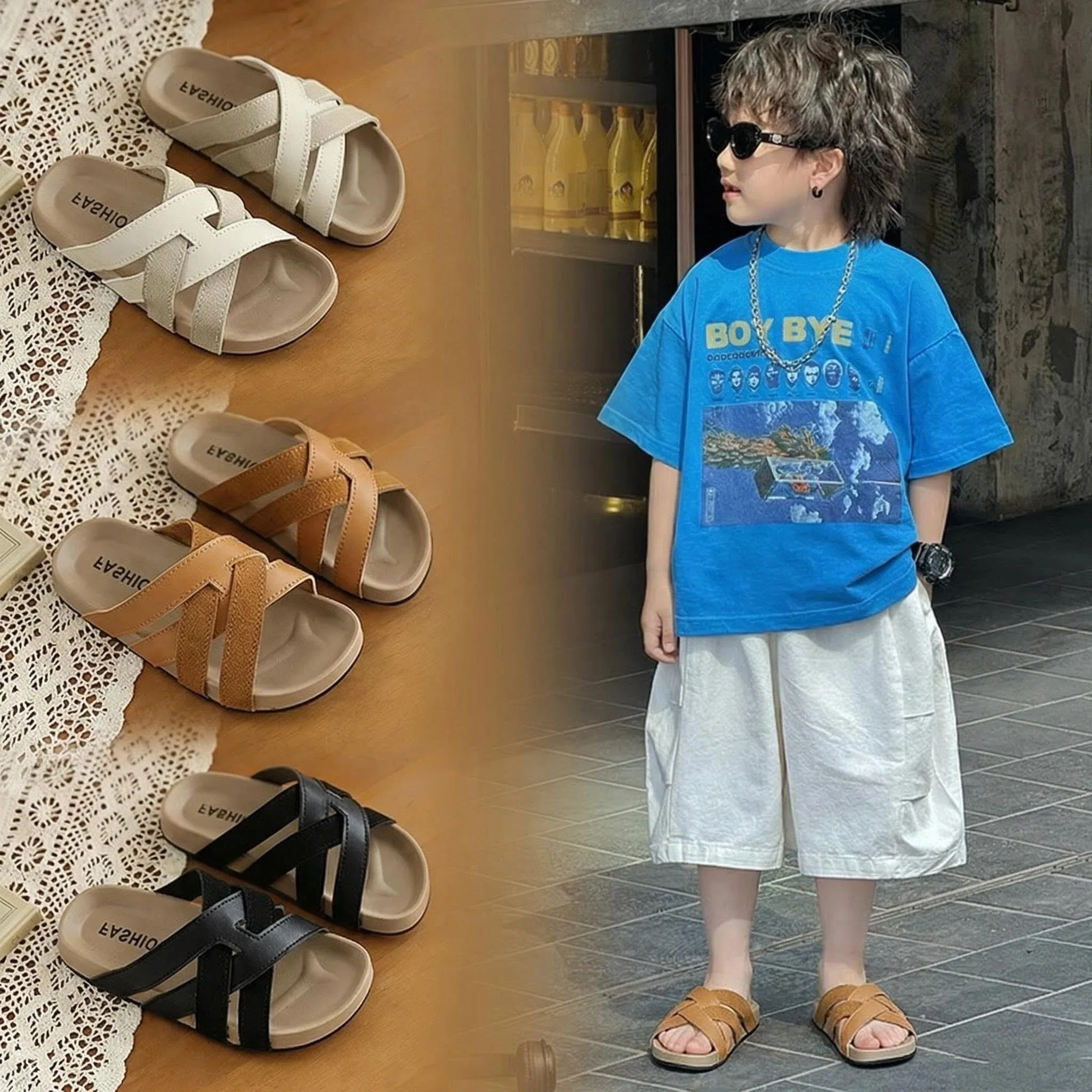 2026 Summer Korean-style New Kids Retro Sandals Cross Boys Sandals Simple Girl Sandals Open Toed Beach Shoes Roman Sandal Sandal
2026 Summer Korean-style New Kids Retro Sandals Cross Boys Sandals Simple Girl Sandals Open Toed Beach Shoes Roman Sandal Sandal