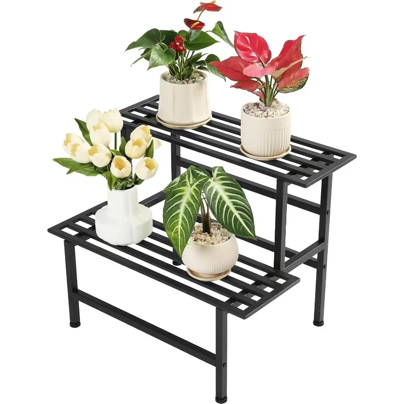 Metal Plant Stand Outdoor Plant Shelf Indoor,2 Tier Heavy Duty Ladder Plant Stands for Multiple Plants,26" L x 20.25" H x 17.75"
Metal Plant Stand Outdoor Plant Shelf Indoor,2 Tier Heavy Duty Ladder Plant Stands for Multiple Plants,26" L x 20.25" H x 17.75"