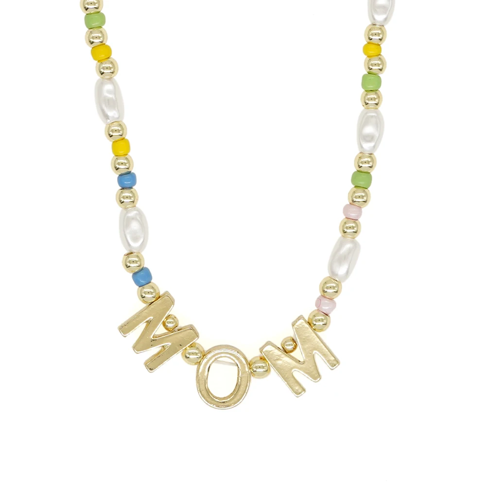 Natural Pearl Stainless Steel Necklace Waterproof Gold Plated Chain Pendant Necklaces for Women Ladies Love Mom Letter Necklace
Natural Pearl Stainless Steel Necklace Waterproof Gold Plated Chain Pendant Necklaces for Women Ladies Love Mom Letter Necklace