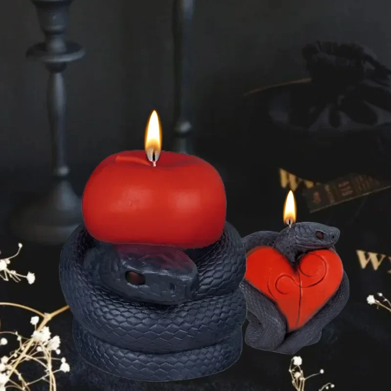 VERIDIAN 3d Snake Fruit Silicone Molds DIY Snake on Heart Diffuser Stone Plaster Decoration Epoxy Resin Molds Candle Making Kit
VERIDIAN 3d Snake Fruit Silicone Molds DIY Snake on Heart Diffuser Stone Plaster Decoration Epoxy Resin Molds Candle Making Kit