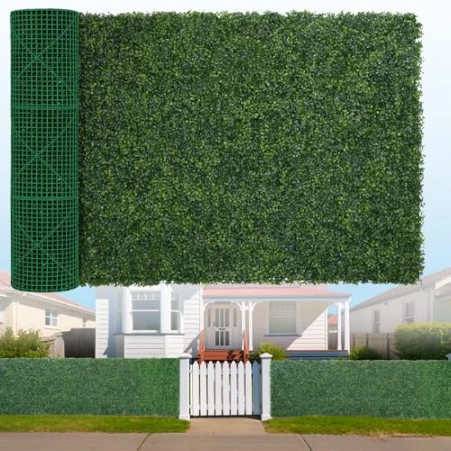 Artificial Boxwood Roll 48x140 in 47 sqft UV-Anti Faux Ivy Hedge Grass Wall Panels for Patio and Balcony Privacy Fake Greenery
Artificial Boxwood Roll 48x140 in 47 sqft UV-Anti Faux Ivy Hedge Grass Wall Panels for Patio and Balcony Privacy Fake Greenery