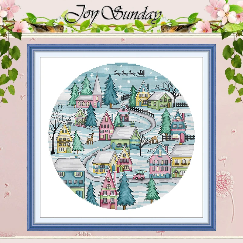 Christmas Village Patterns Counted Cross Stitch Set DIY 11CT 14CT 16CT HD Stamped DMC Cross-stitch Kit Embroidery Needlework
Christmas Village Patterns Counted Cross Stitch Set DIY 11CT 14CT 16CT HD Stamped DMC Cross-stitch Kit Embroidery Needlework