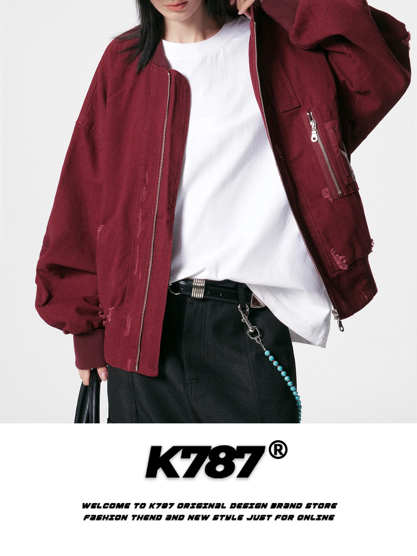 K787 American Retro Cleanfit Stand Collar ort Flight Jaet Loose Couple Outerwear for Men And Women Distred Casual Cotton
K787 American Retro Cleanfit Stand Collar ort Flight Jaet Loose Couple Outerwear for Men And Women Distred Casual Cotton