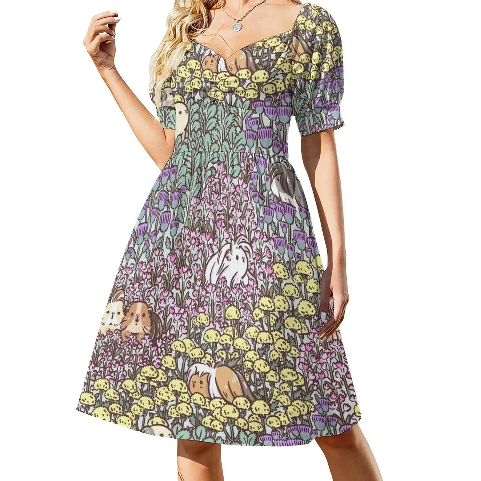 Long Haired Guinea pigs and Floral Garden pattern Sleeveless Dress Long dresses beach dress Womens dresses sexy dress
Long Haired Guinea pigs and Floral Garden pattern Sleeveless Dress Long dresses beach dress Womens dresses sexy dress