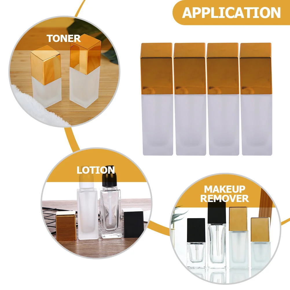 4Pcs Glass Lotion Pump Bottles Frosted Square Containers Leakproof Travel Refillable Liquid Storage Practical Sub
4Pcs Glass Lotion Pump Bottles Frosted Square Containers Leakproof Travel Refillable Liquid Storage Practical Sub