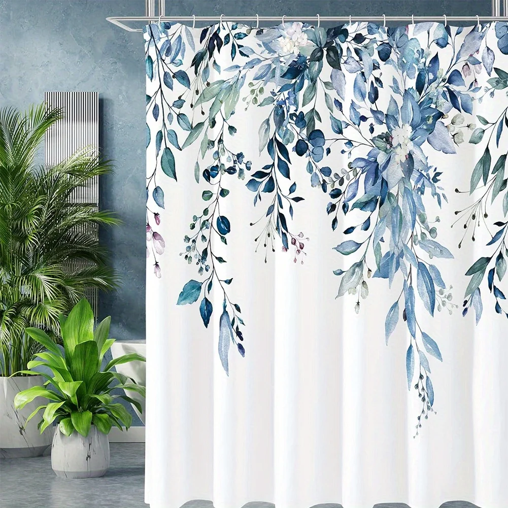Waterproof polyester glass shower curtain, leaf theme, woven, hand wash only, suitable for bathroom, home decoration
Waterproof polyester glass shower curtain, leaf theme, woven, hand wash only, suitable for bathroom, home decoration