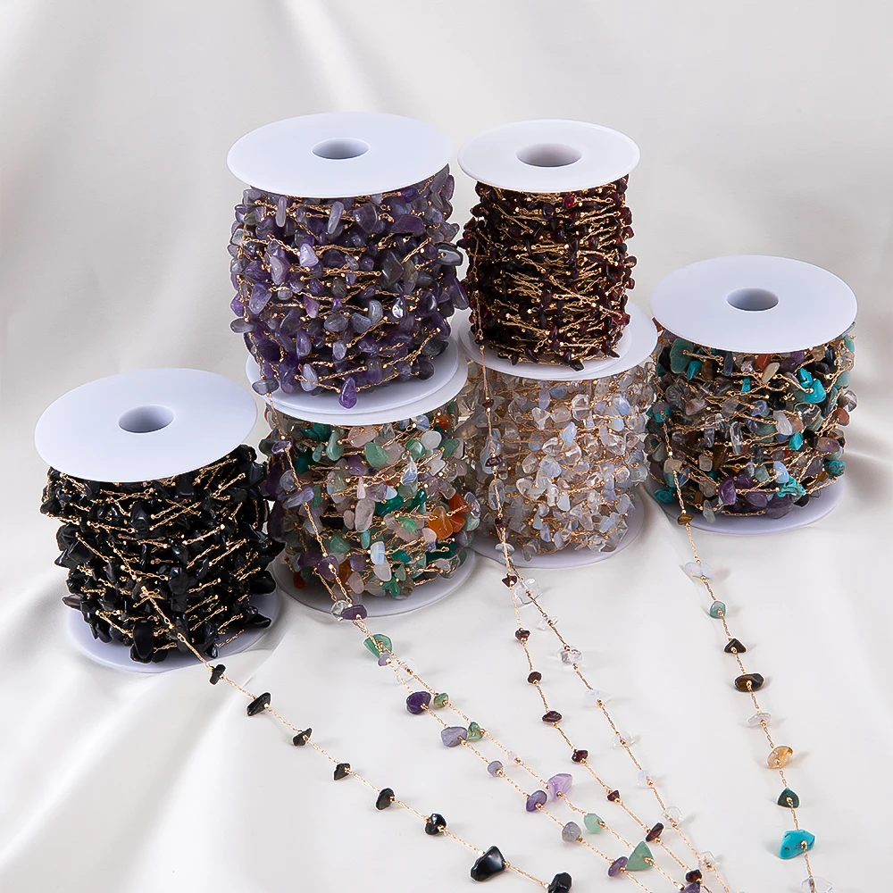 Wholesale 0.5/1/2Meter Copper Chain Crystal Irregular Glass Stone Beads Chains For Jewelry Making Supplies Necklace Findings
Wholesale 0.5/1/2Meter Copper Chain Crystal Irregular Glass Stone Beads Chains For Jewelry Making Supplies Necklace Findings