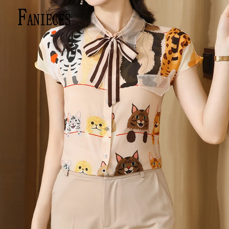 FANIECES S-3XL модные рубашки с принтом для дам новые элегантные женские блузки 2024 летние топы с коротким рукавом на пуговицах blusa mujer
FANIECES S-3XL модные рубашки с принтом для дам новые элегантные женские блузки 2024 летние топы с коротким рукавом на пуговицах blusa mujer